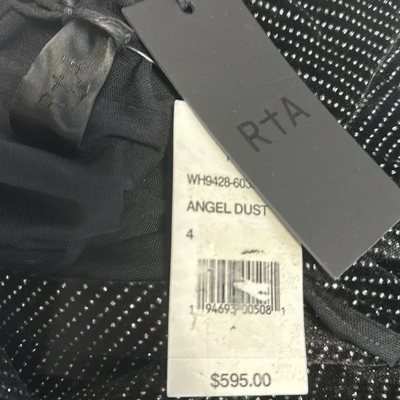 RTA Angel Dust Metallic Velvet Bodycon Dress - Picture 11 of 11